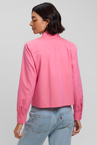 Jodie No Iron Pinpoint Long Sleeve Short Shirt