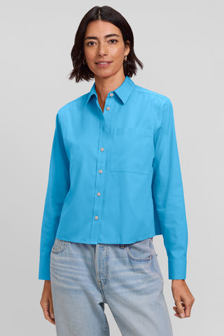Jodie No Iron Pinpoint Long Sleeve Short Shirt