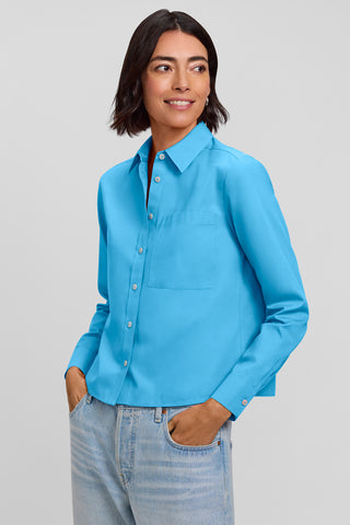 Jodie No Iron Pinpoint Long Sleeve Short Shirt