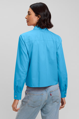 Jodie No Iron Pinpoint Long Sleeve Short Shirt