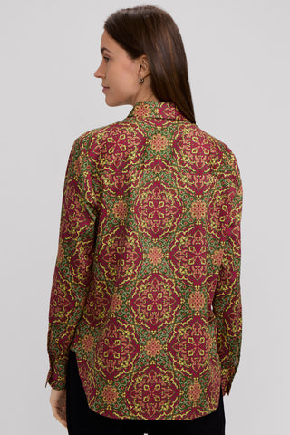 Meghan Fall Medallion Long Sleeve Shirt