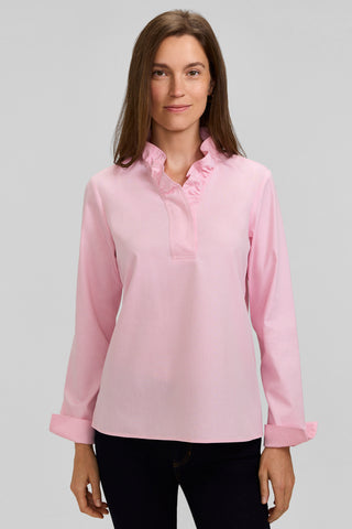 Tammy No Iron Pinpoint Long Sleeve Popover Shirt