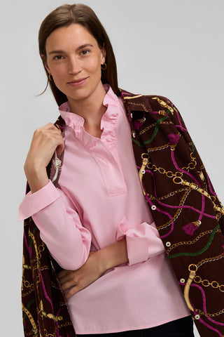 Tammy No Iron Pinpoint Long Sleeve Popover Shirt