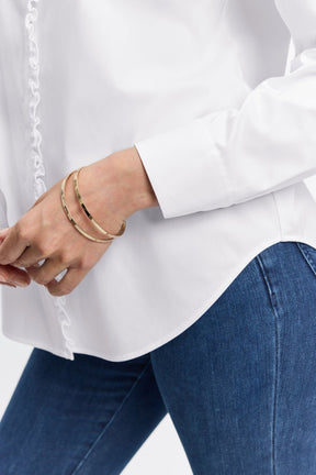 Mariel No Iron Stretch Matte Sateen Long Sleeve Shirt