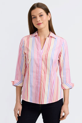 Taylor No Iron Pinpoint 3/4 Sleeve Shirt
