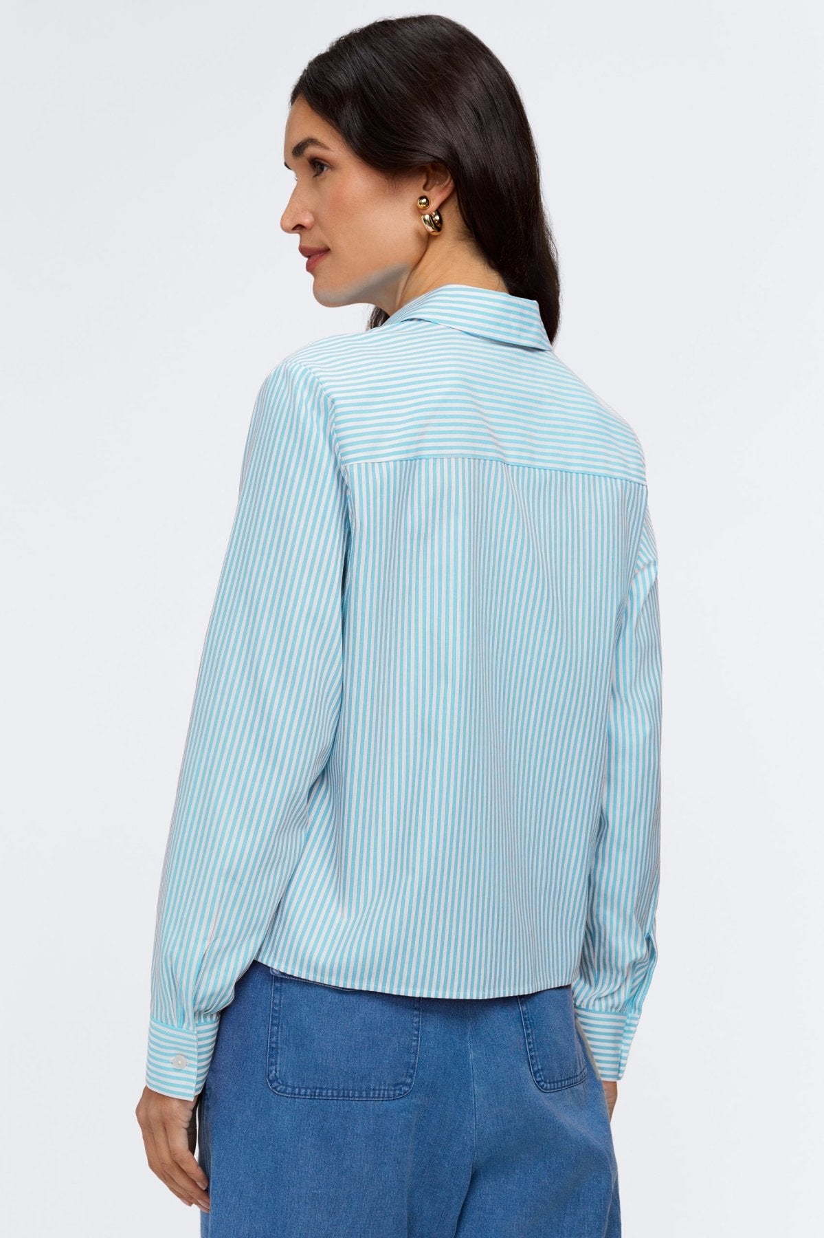 #color_capri pinpoint stripe