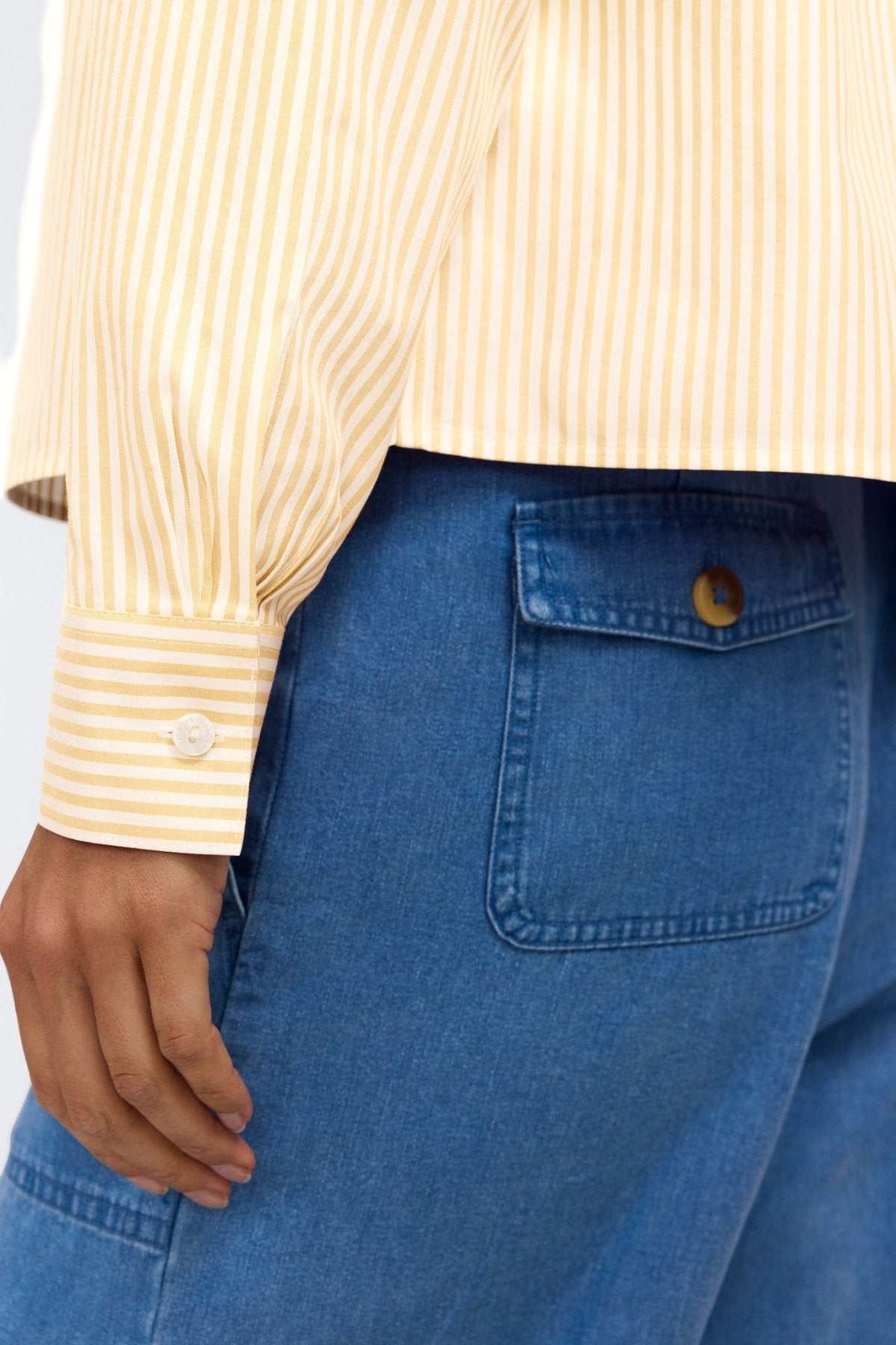 #color_lemon pinpoint stripe