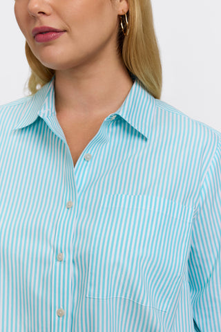 #color_capri pinpoint stripe
