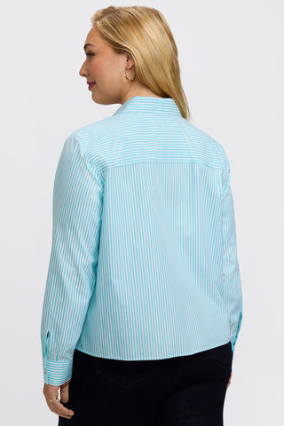 #color_capri pinpoint stripe