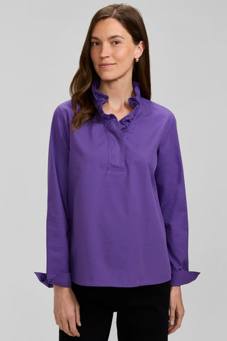 Tammy No Iron Pinpoint Long Sleeve Popover Shirt