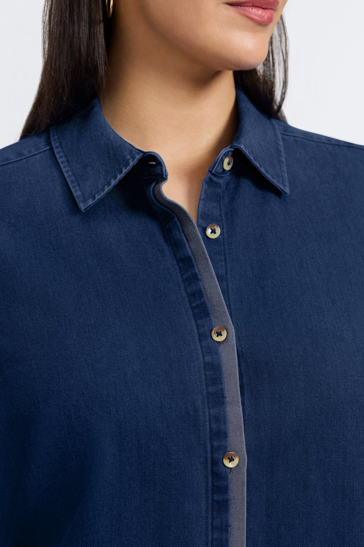 Charlie Plus Tencel® Denim Long Sleeve Shirt