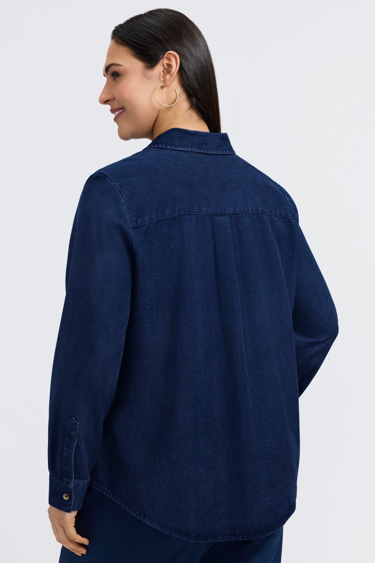 Charlie Plus Tencel® Denim Long Sleeve Shirt