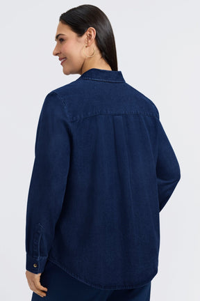 Charlie Plus Tencel® Denim Long Sleeve Shirt