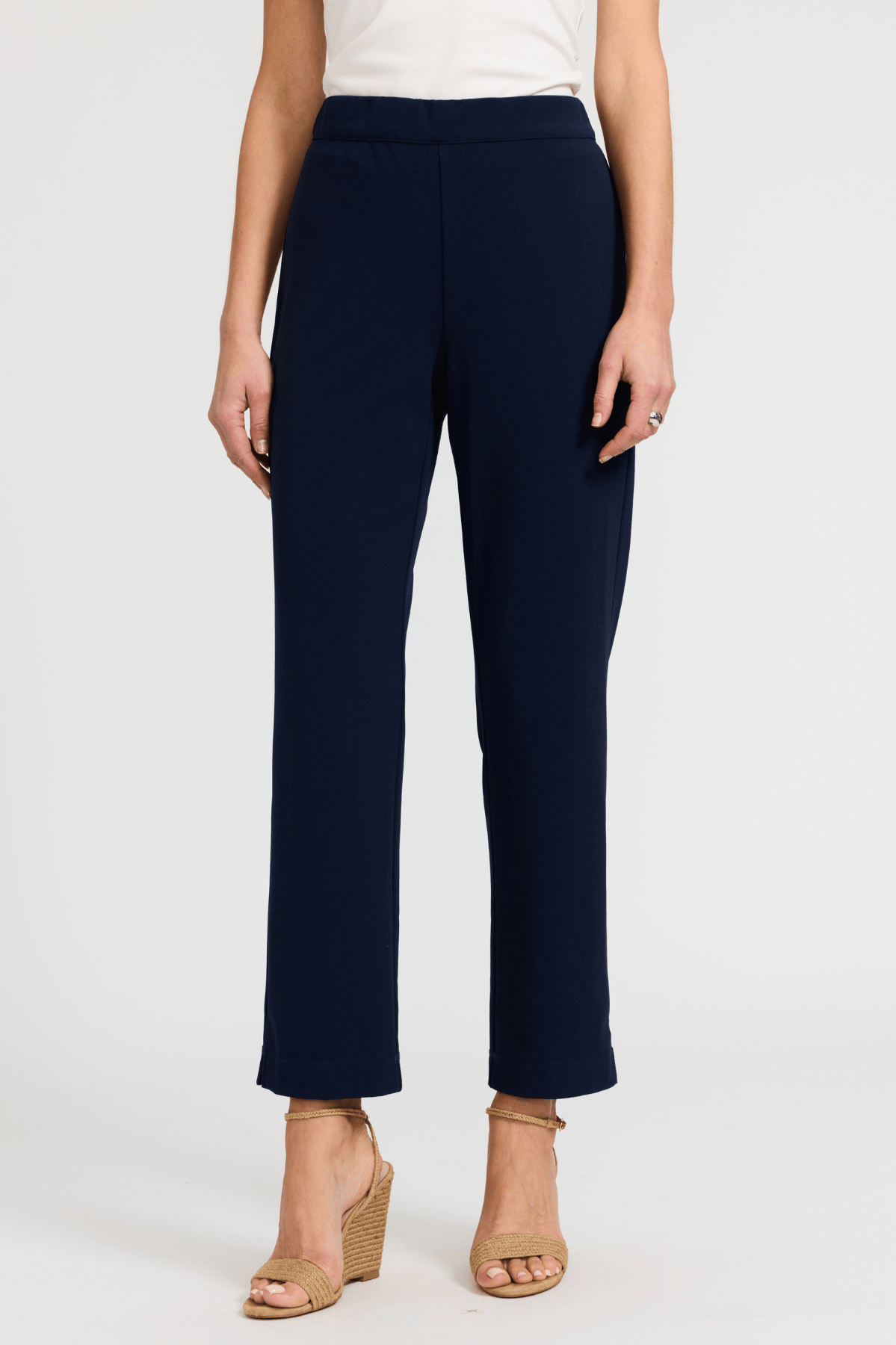 Louisa Knit Crepe Ankle Pants