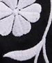 Black & White Floral Embroidery