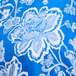 Cobalt Blue/White Woodblock Floral