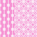 Pink/White Geo Lattice