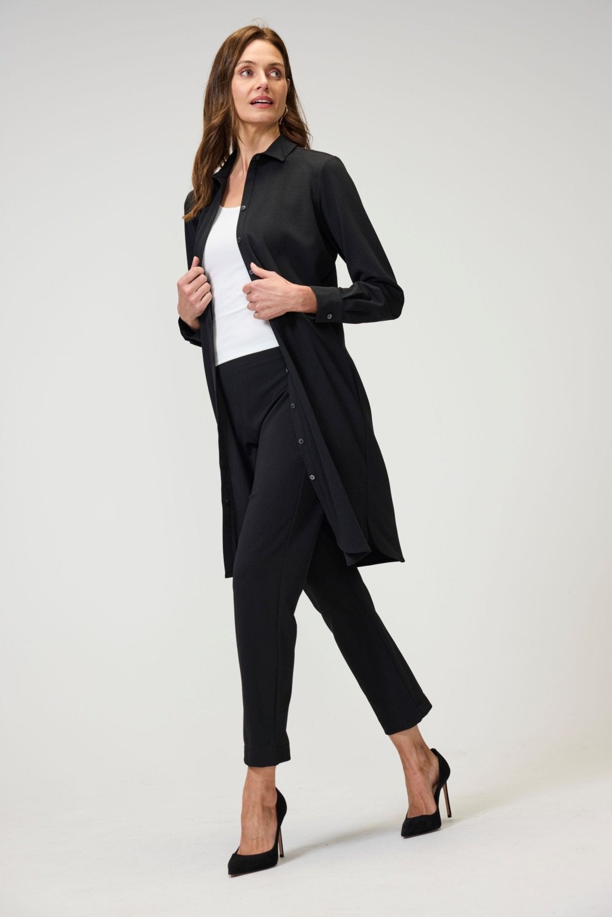 Rocca Knit Crepe Long Sleeve Dress