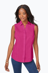 Taylor Non-Iron Stretch Sleeveless Shirt #color_pink rosato