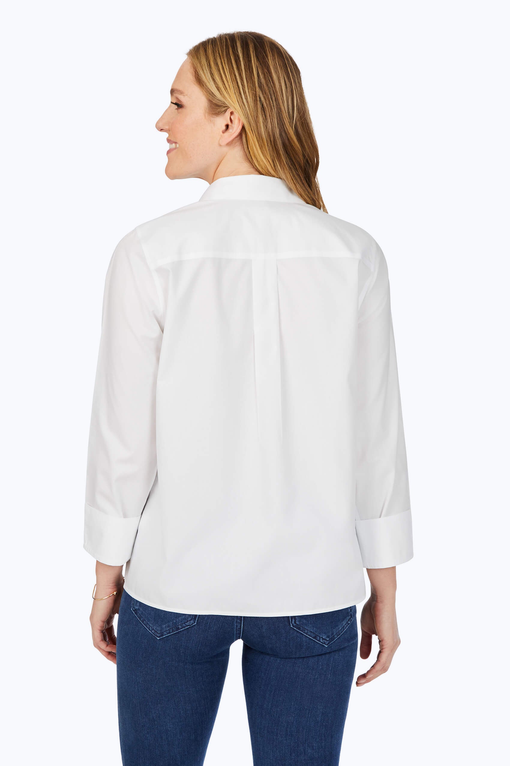 Pleated Pinpoint Non-Iron Shirt
