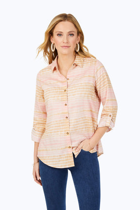 Zoey Non-Iron Northern Lights Shirt