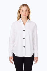 Large Button Pinpoint Non-Iron Shirt #color_white