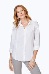 Piping Detail Stretch Non-Iron Shirt #color_white