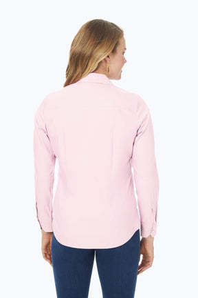 Dianna Plus No Iron Pinpoint Long Sleeve Shirt