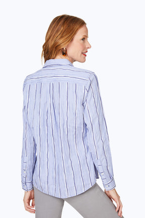 Hampton Serene Stripe Crinkle Shirt