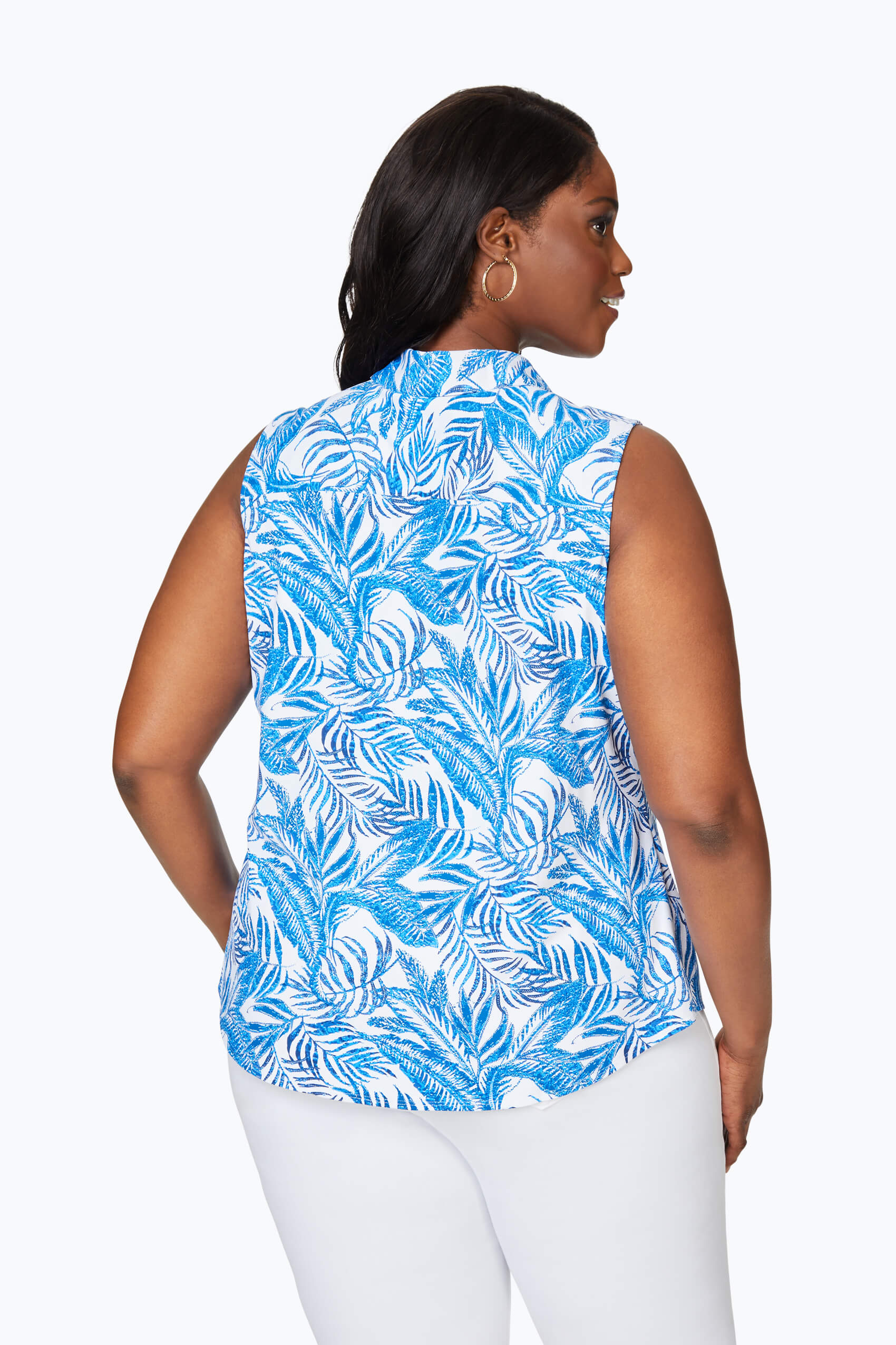Mary Plus Tropics Jersey Sleeveless Shirt
