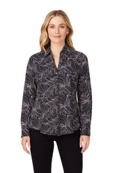 Mary Swirling Slopes Jersey Shirt #color_black swirling slopes