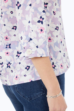 Charlotte Non-Iron Blush Blossoms Shirt