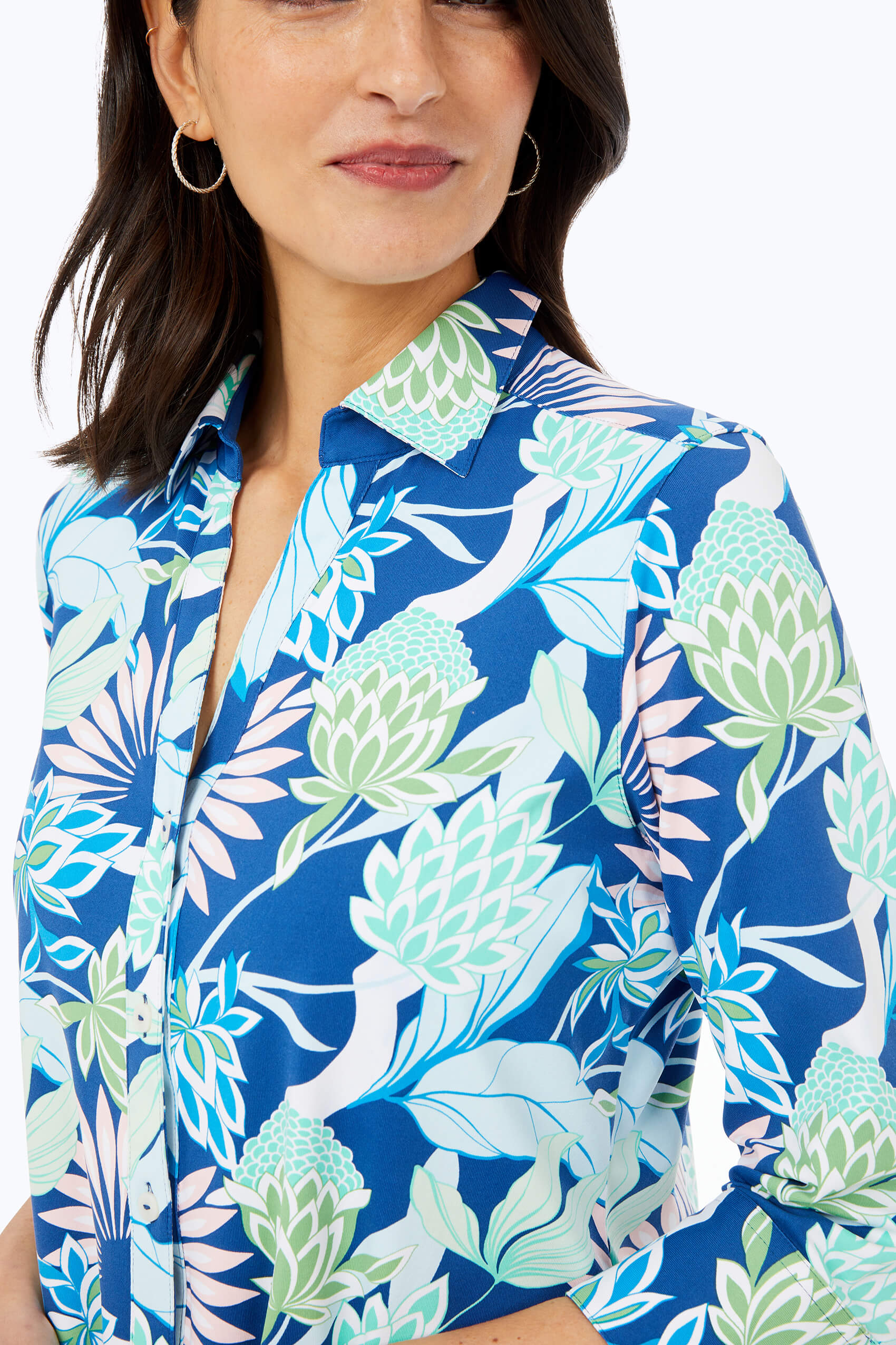 Mary Oasis Floral Jersey Shirt