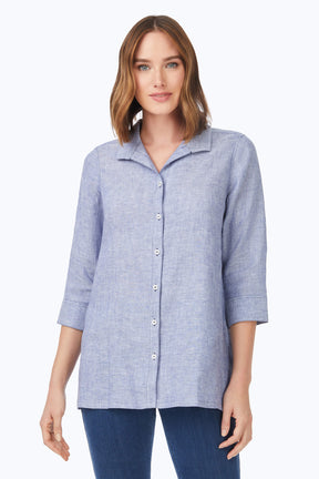 Stirling Easy Care Linen Tunic