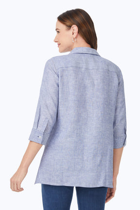 Stirling Easy Care Linen Tunic