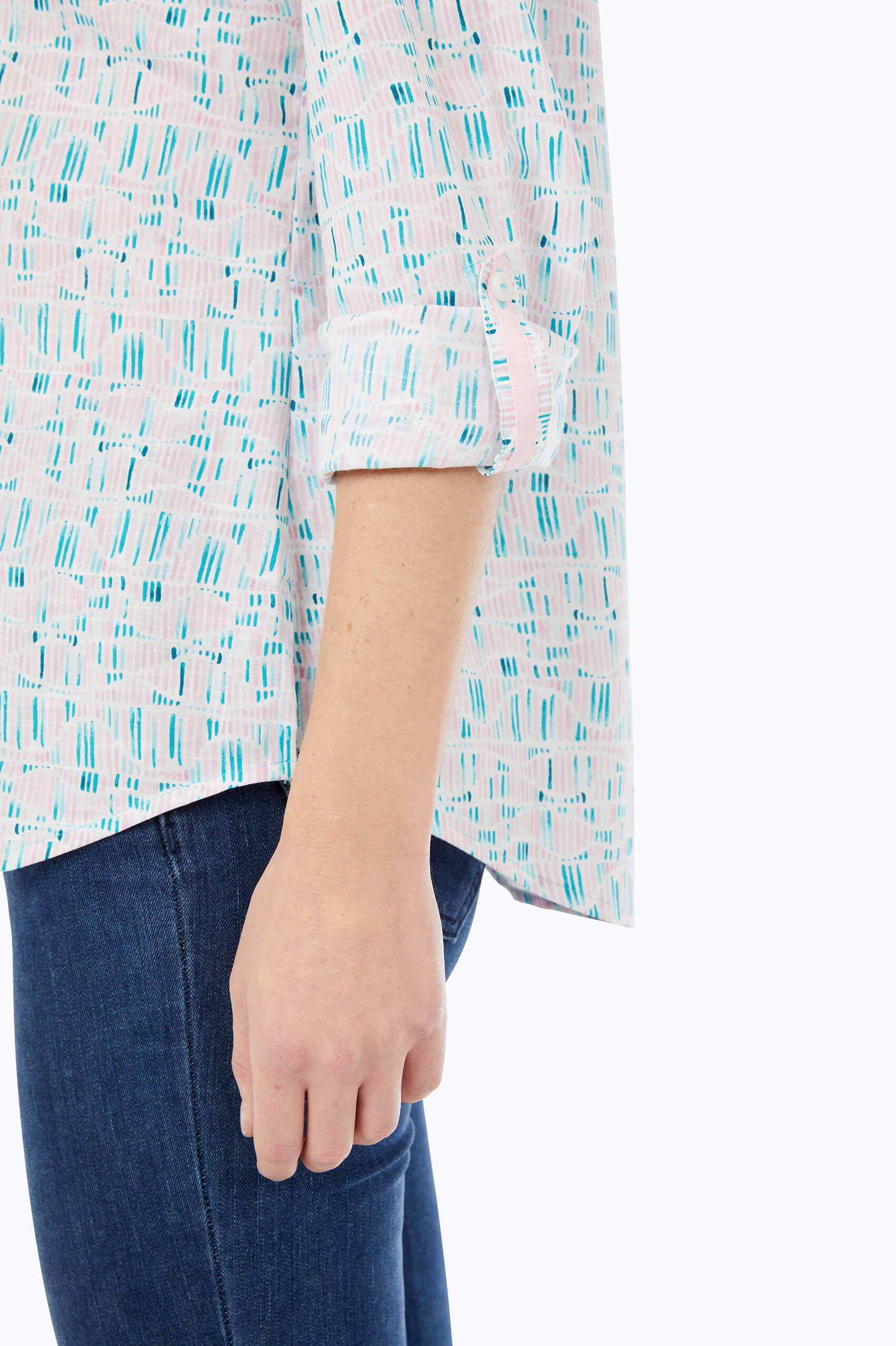 Zoey Non-Iron Painted Waves Shirt