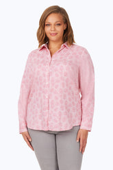 Davis Plus Non-Iron Sweetheart Shirt #color_pink champagne sweetheart