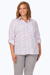 Cole Plus Non-Iron Highlights Shirt #color_blue multi highlights