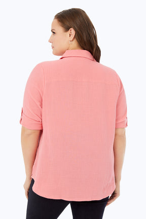 Tamara Plus Cotton Gauze Shirt
