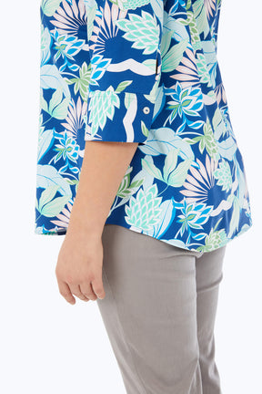 Mary Plus Oasis Floral Jersey Shirt