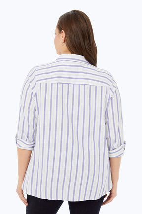 Germaine Plus Soft Stripe Tunic